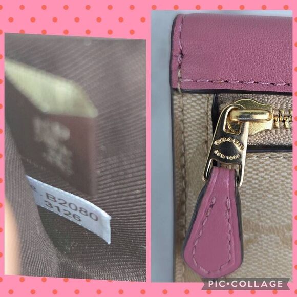 Coach Slim Envelope Wallet In Signature Canvas With Butterfly Appliques - Picture 9 of 9